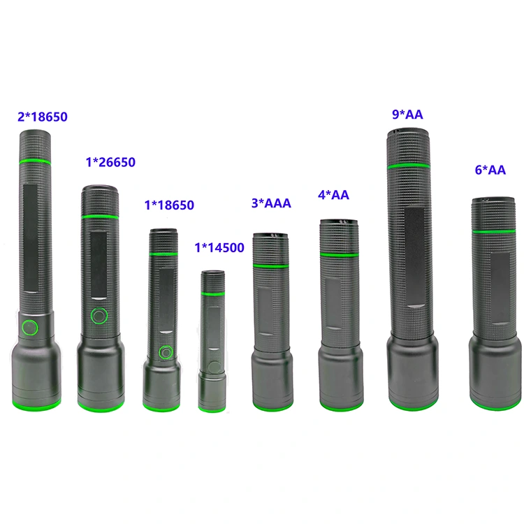 1500 Lumen uppladdningsbar ficklampa