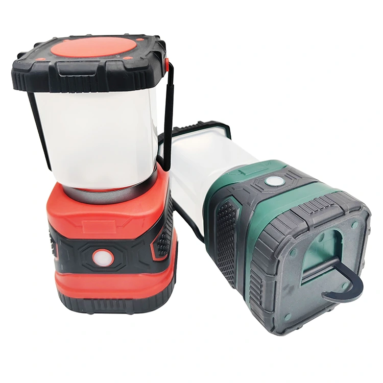 LED uppladdningsbar campinglampa med handtag