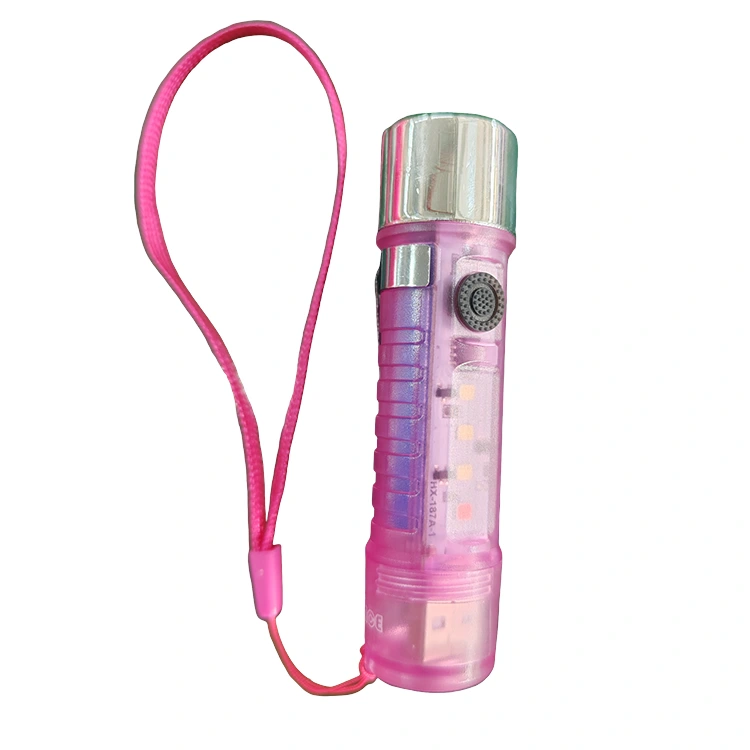 Mini USB laddning LED Ficklampa Med Magnet